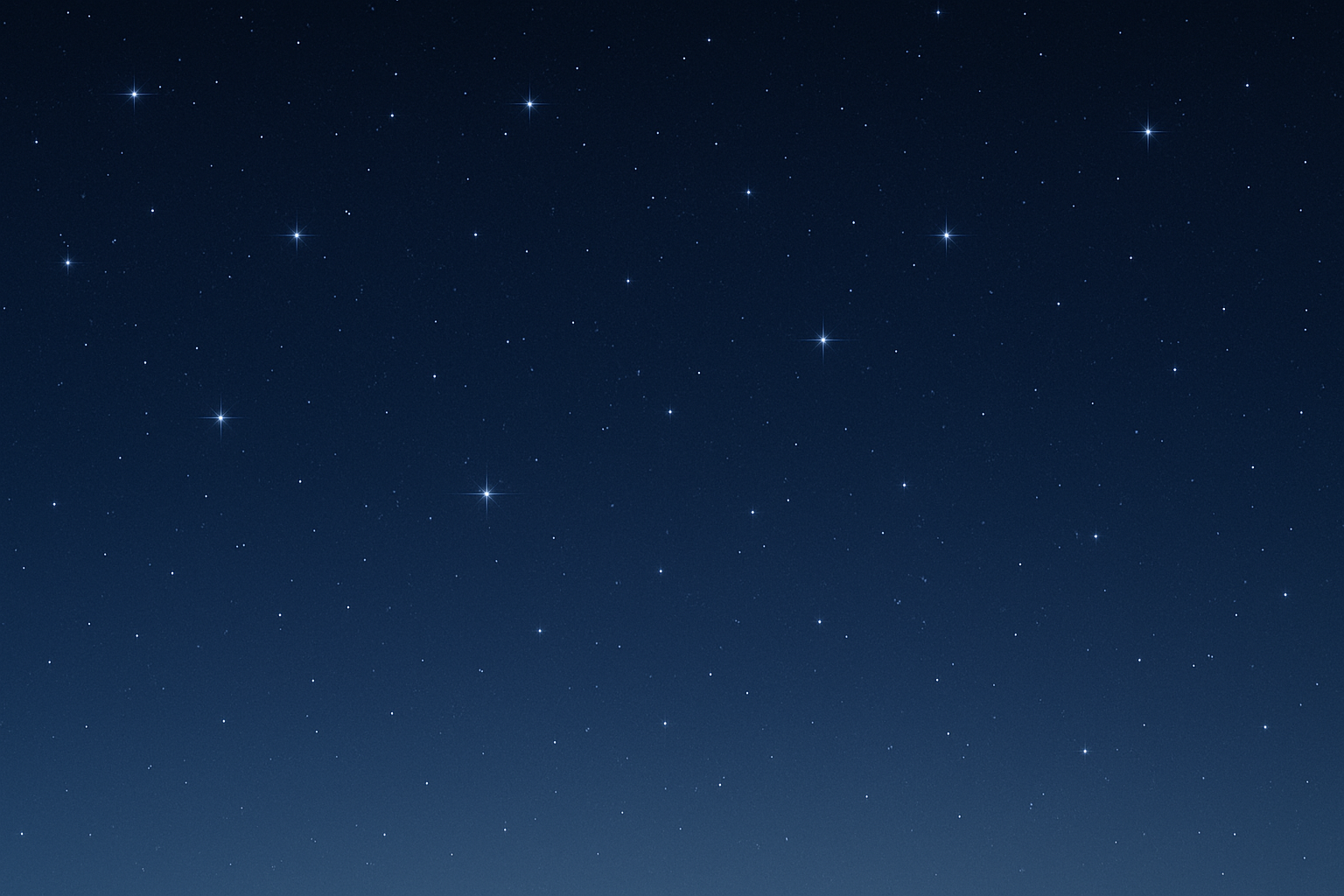 (night sky, stars, soft gradient, or minimal black/blue background